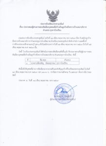 ประกาศผลผู้ผ่านการสอบคัดเลือกบุคคลเพื่อจ้างเป็นลูกจ้างชั่วคราว ตำแหน่ง ธุรการโรงเรียน